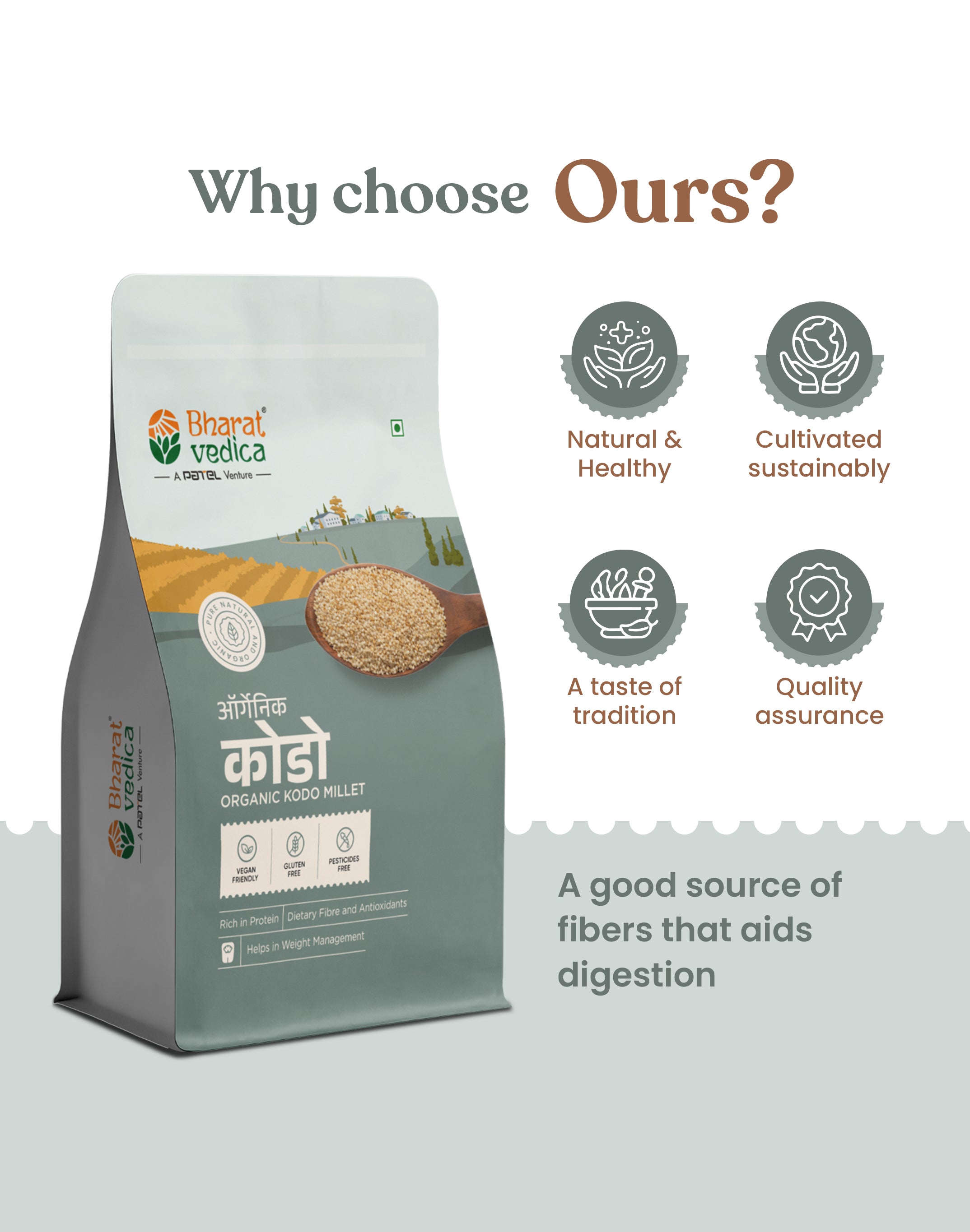 Organic Kodo Millet - Organic Kodo millet