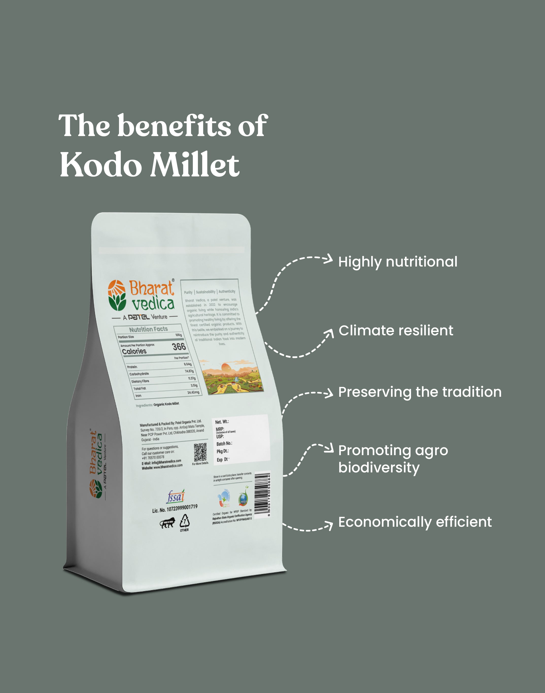 Organic Kodo Millet - Organic Kodo millet
