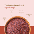 Organic finger millet grains by Bharat Vedica in a natural setting