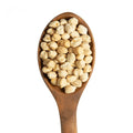 organic kabuli chana in one spoon