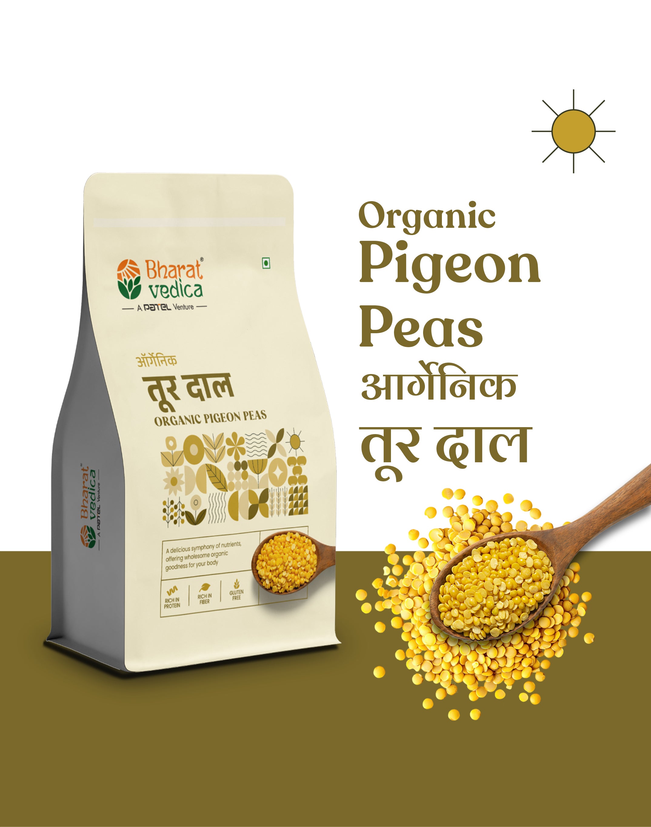 Organic Pigeon Peas - Organic Toor Dal