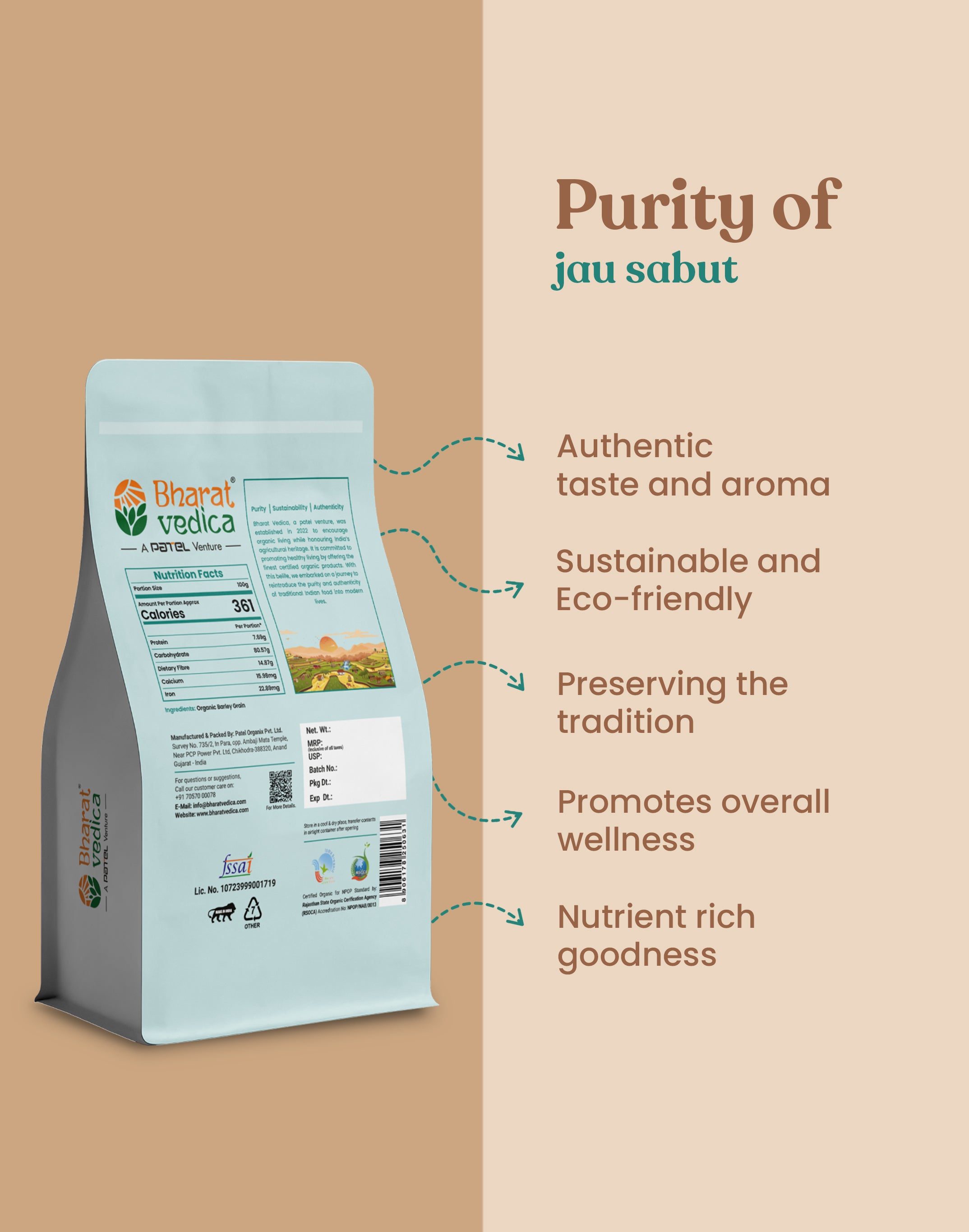 Organic Barley Grain - Organic Jau Sabut