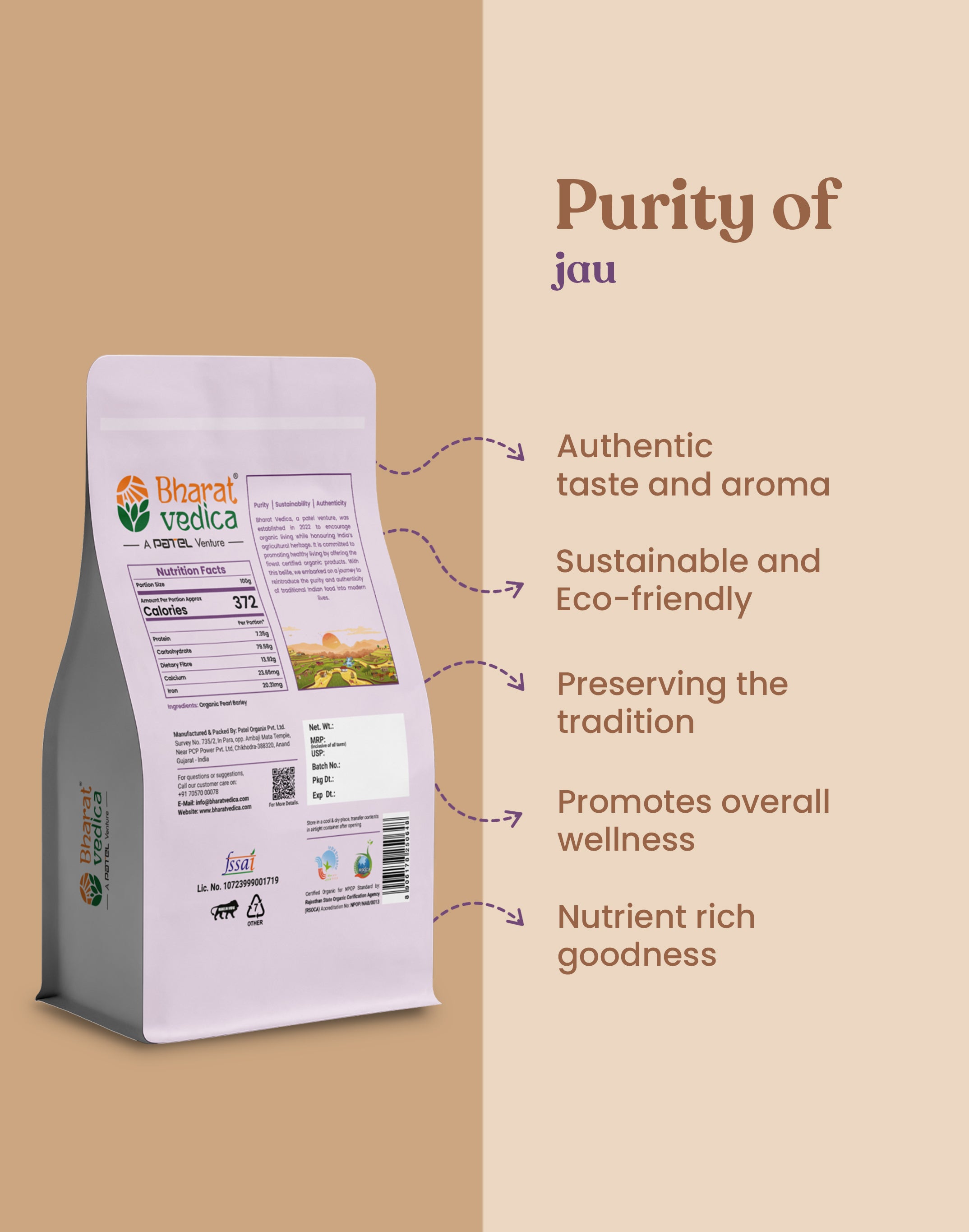 Organic Pearl Barley - Organic Jau
