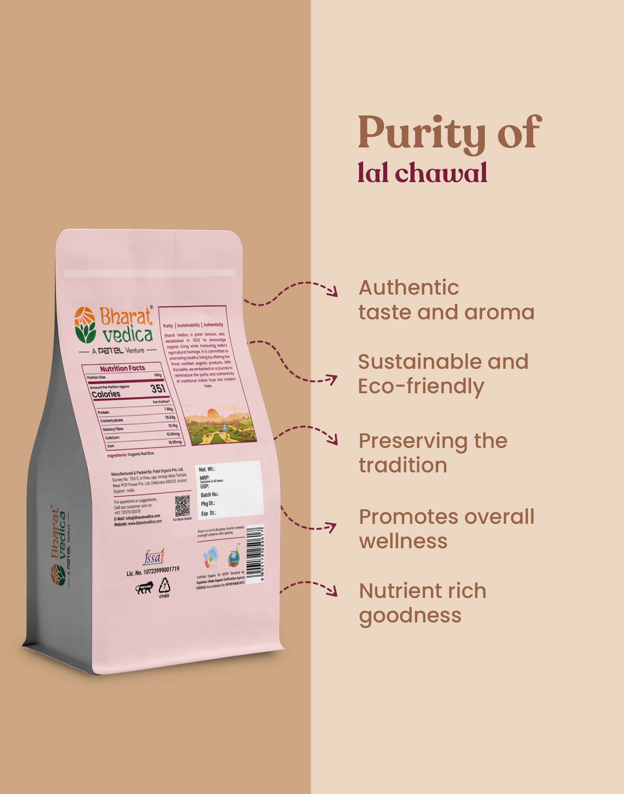 Organic Red Rice - Organic lal chawal