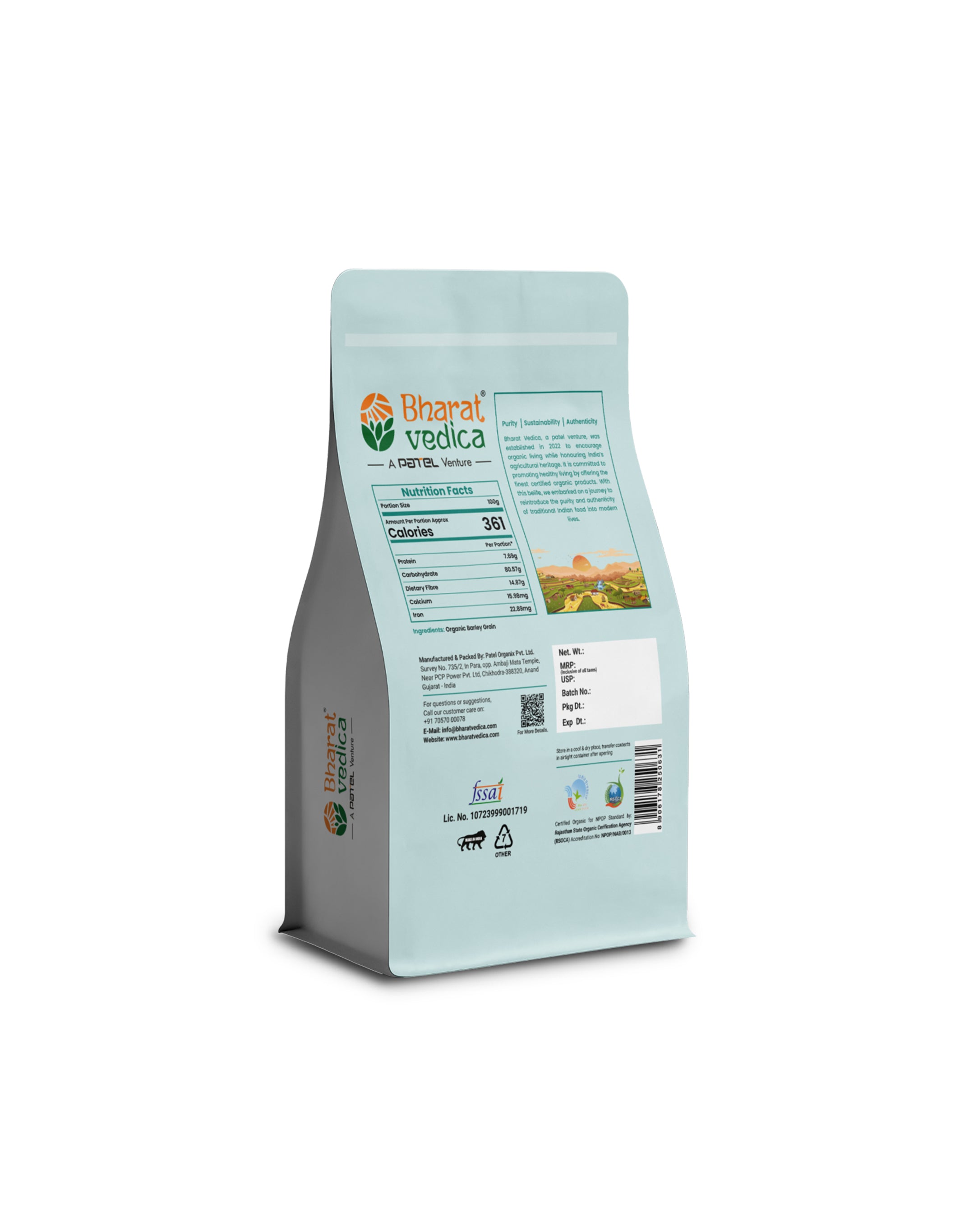 Organic Barley Grain - Organic Jau Sabut