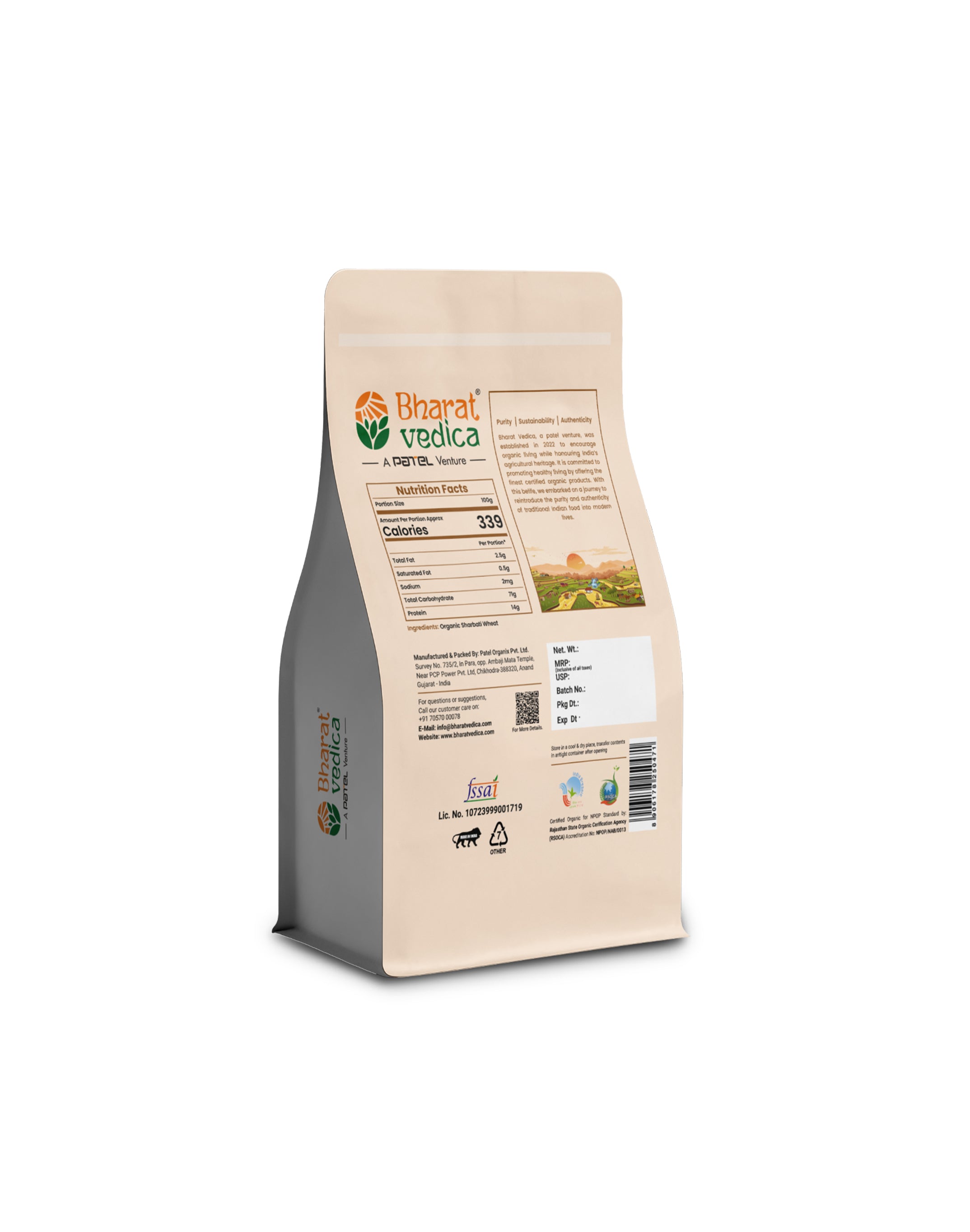Organic Sharbati Wheat - Organic Sharbati Gehu
