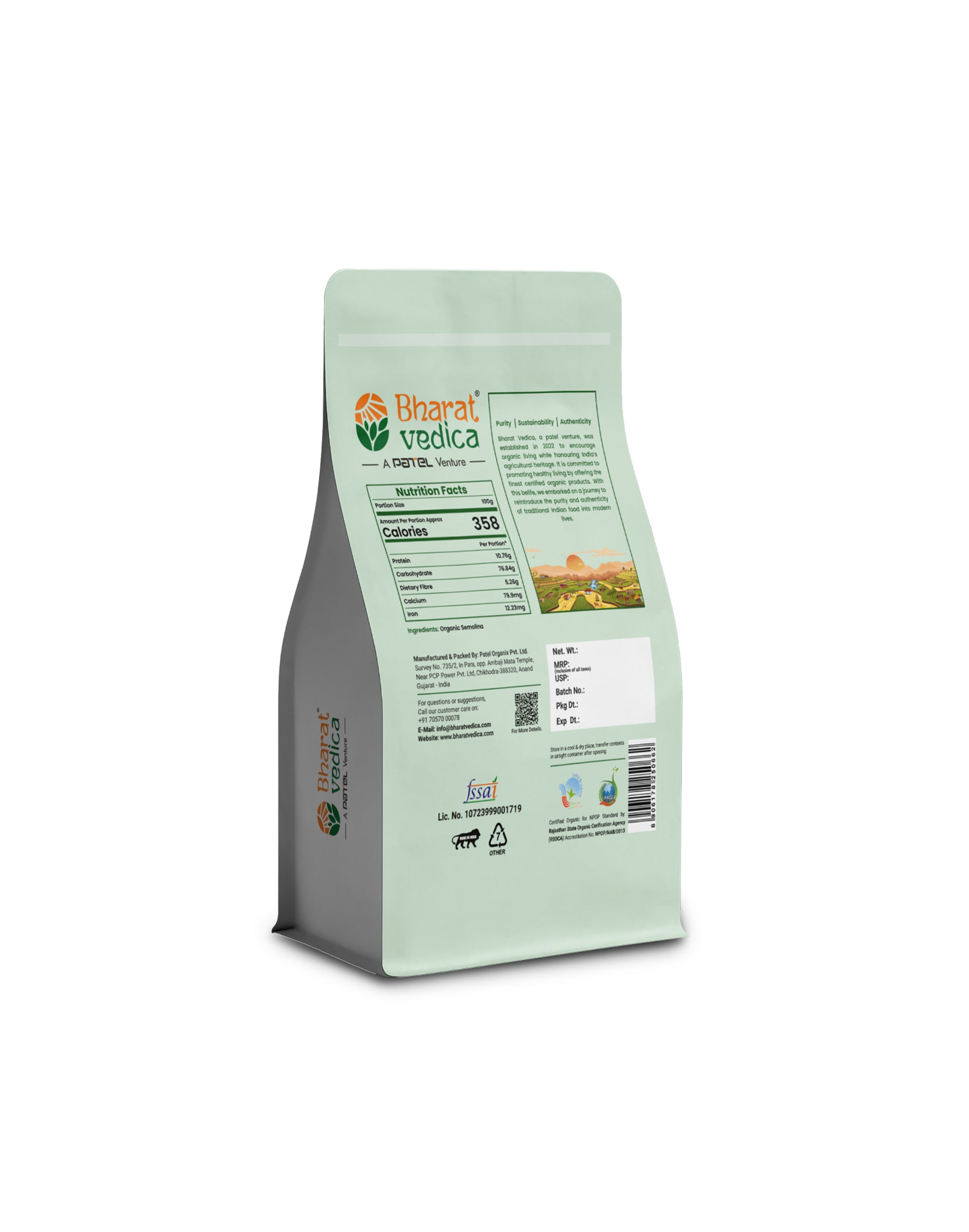Organic Semolina - Organic Suji - Organic Rawa