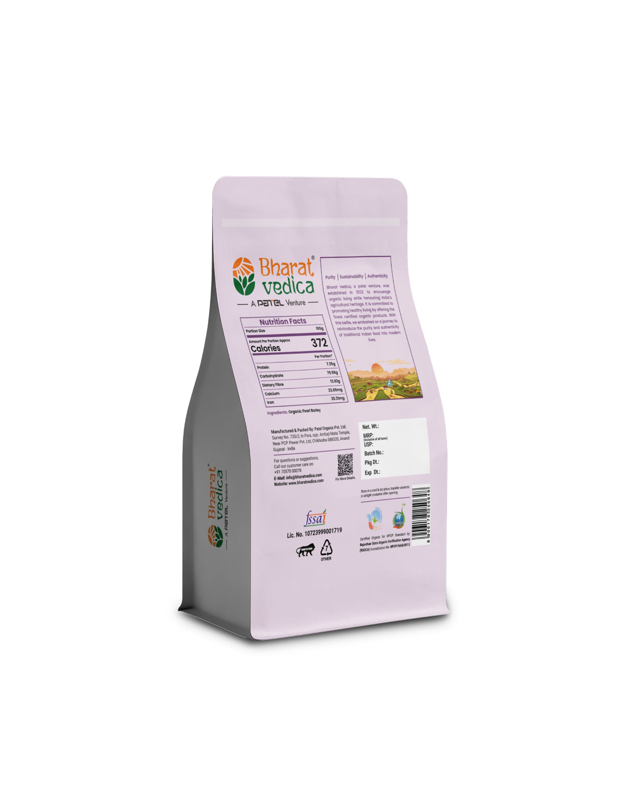 Organic Pearl Barley - Organic Jau