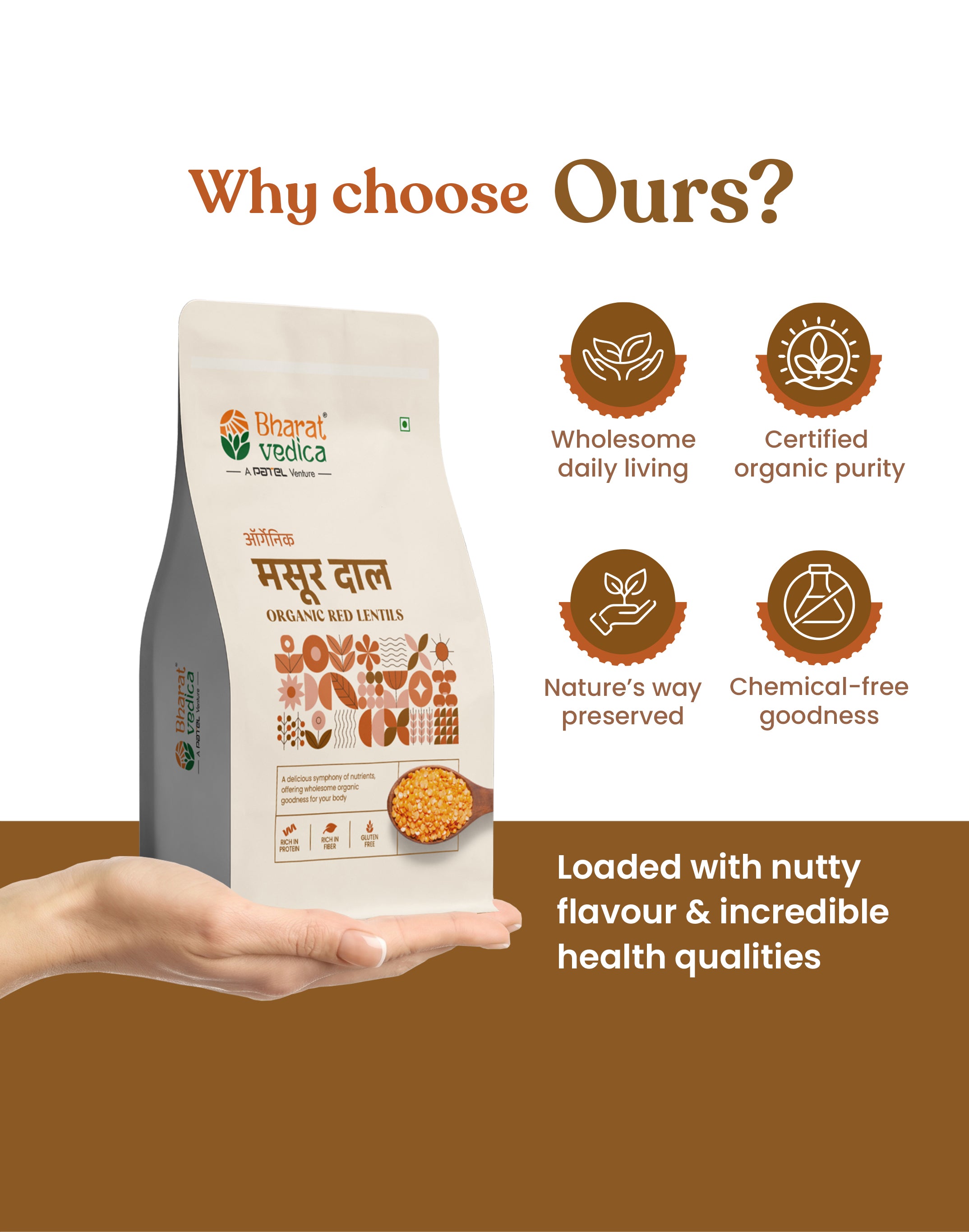 Organic Red Lentils - Organic Masoor Dal
