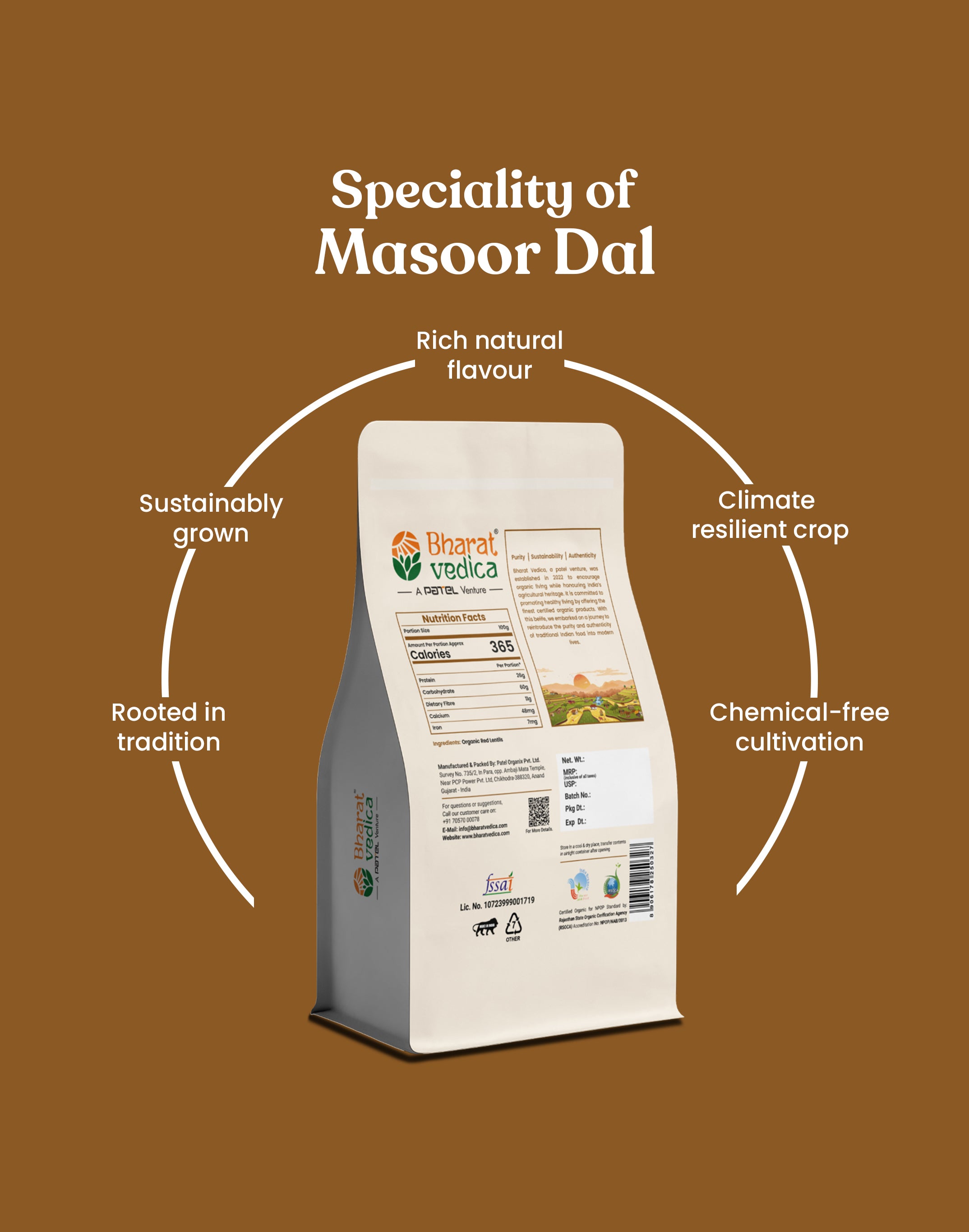 Organic Red Lentils - Organic Masoor Dal
