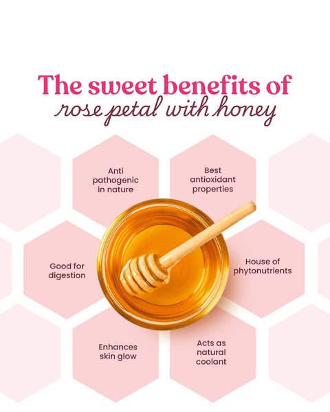 Benefits of Rose petal with honey by Bharat Vedica