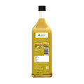 Backside of Bottle of Organic Wood Pressed Sunflower Oil by Bharat Vedica