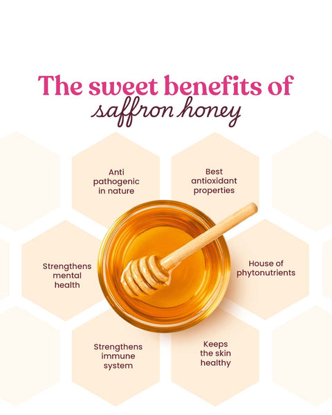 Benefit of saffron honey by Bharat Vedica