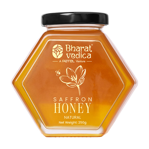 Saffron honey front packaging 250g