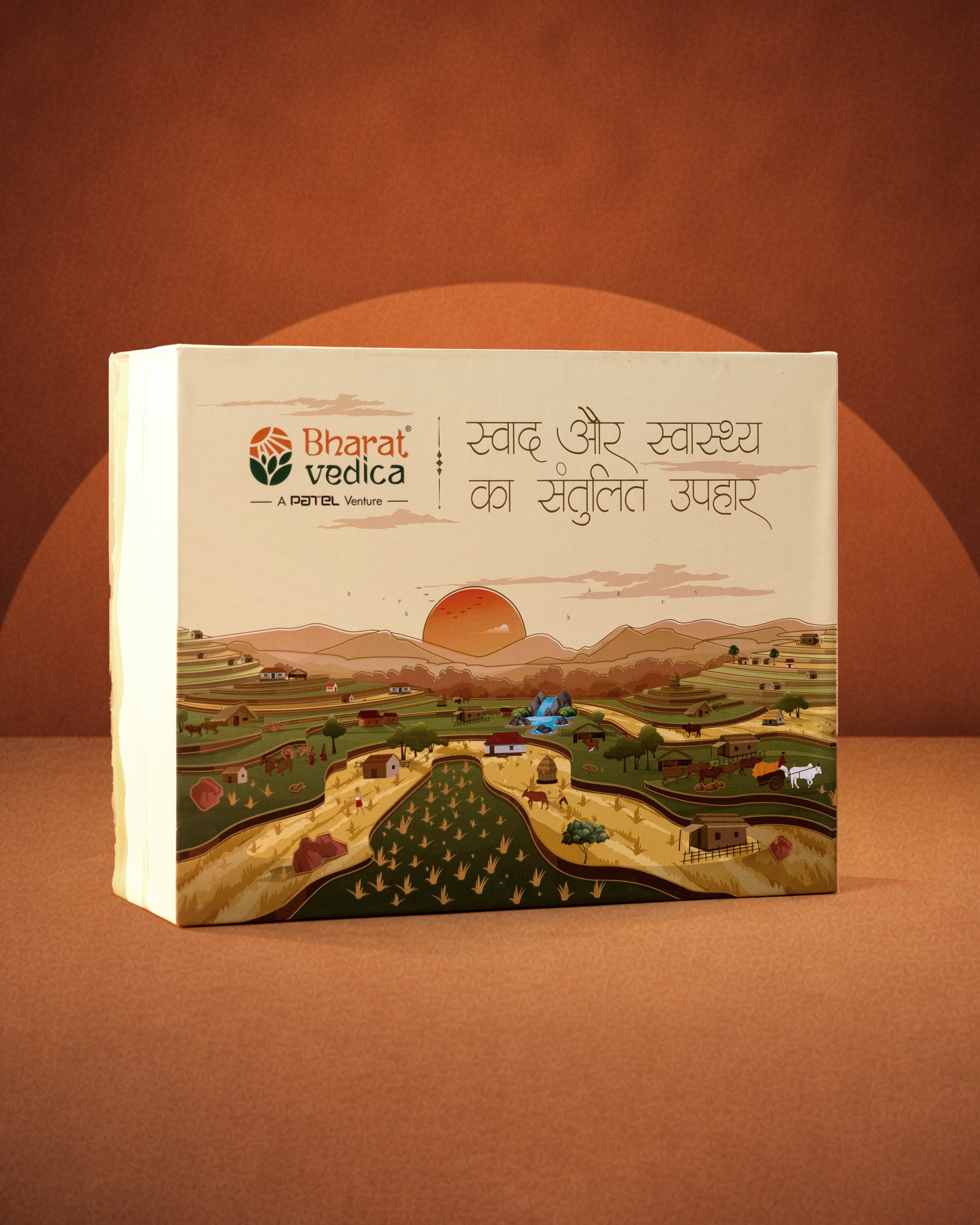 Shubh Rasa natural product packaging display