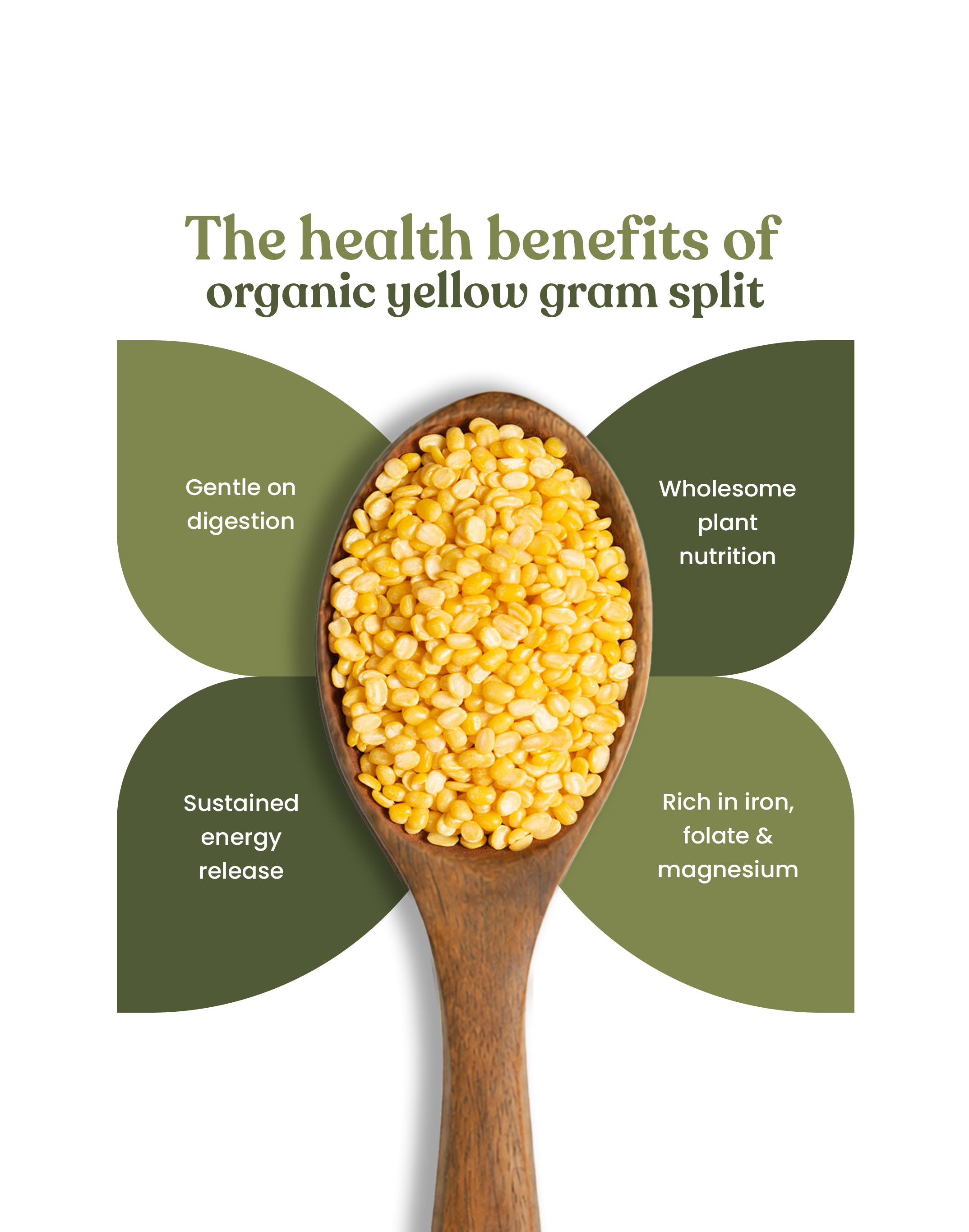 Organic Yellow Gram Split - Organic Moong Dal