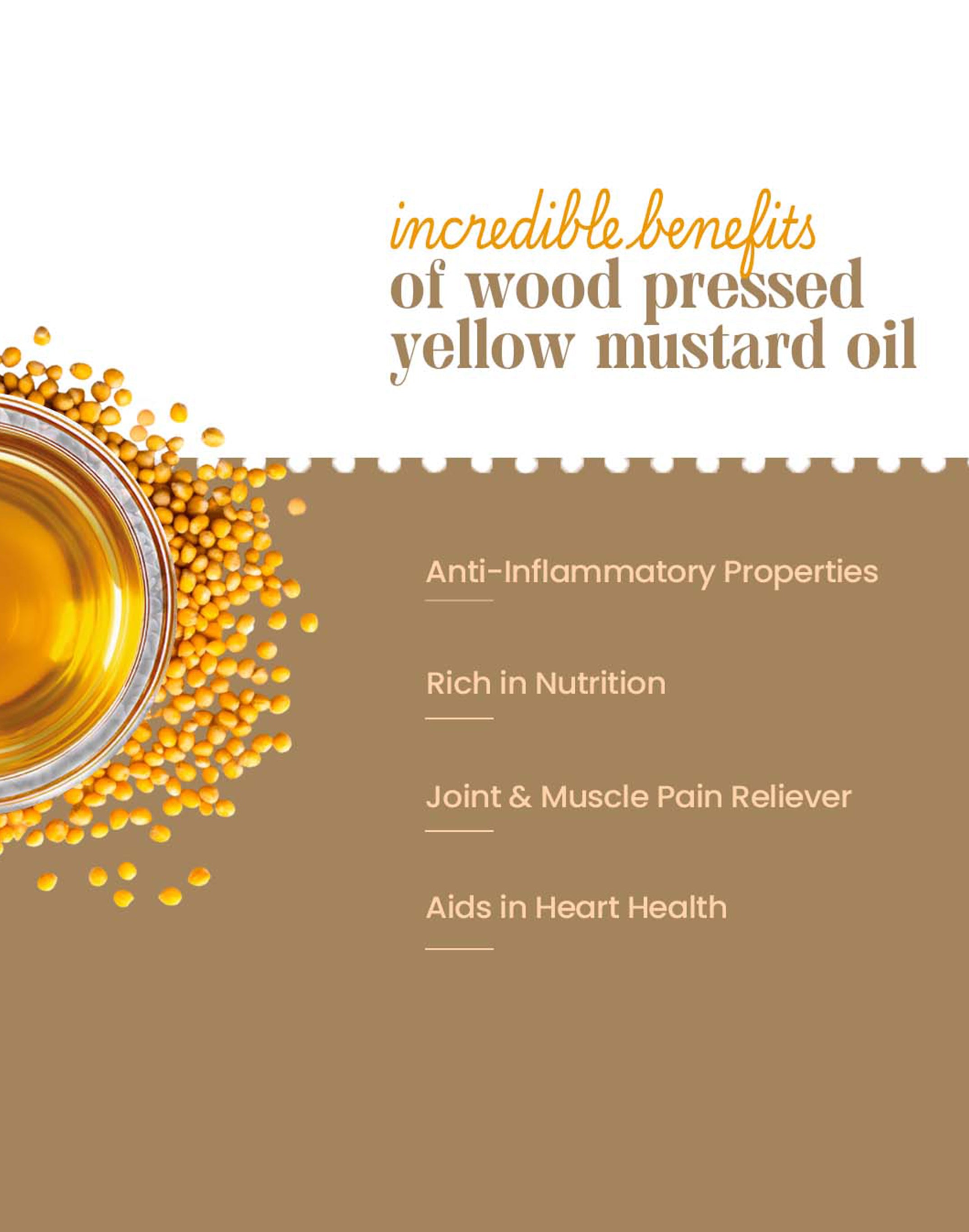 Organic Wood Pressed Yellow Mustard Oil - Organic Wood Pressed Pili Sarso ka Tel