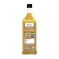 Backside of Bottle of Organic Wood Pressed Yellow Mustard Oil by Bharat Vedica