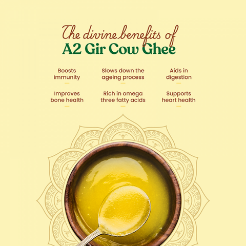 Bharat Vedica’s organic A2 cow ghee for cooking, health, and flavor.